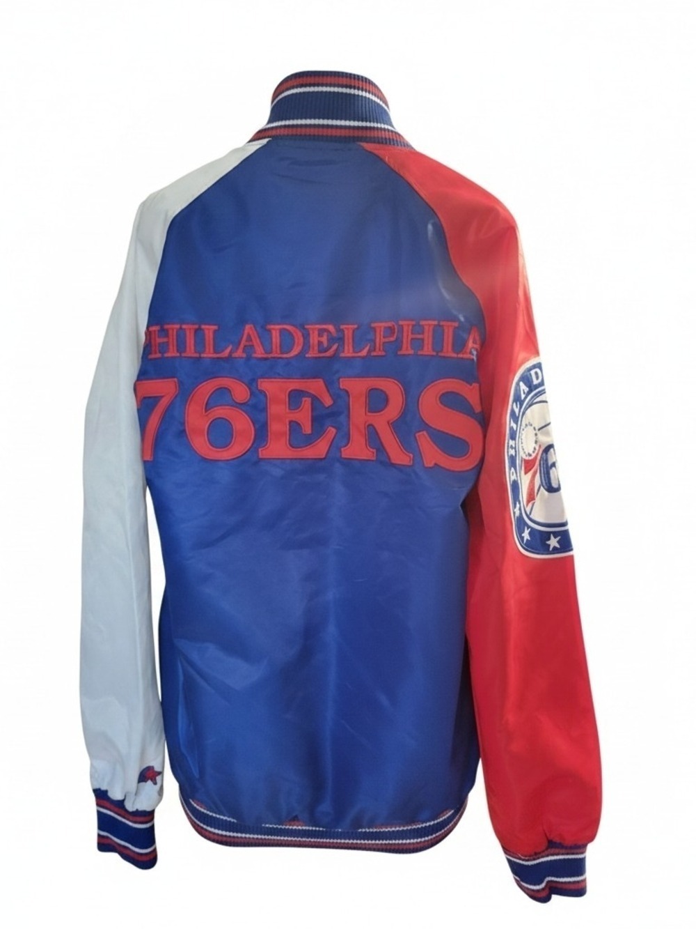 Philadelphia 67ers Varsity Satin Jacket Medium Basketball LeBron James - Picture 4 of 6